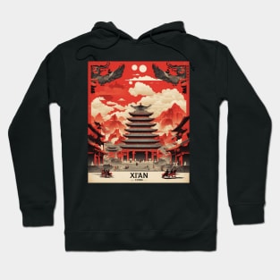 Xian China Vintage Poster Tourism Hoodie